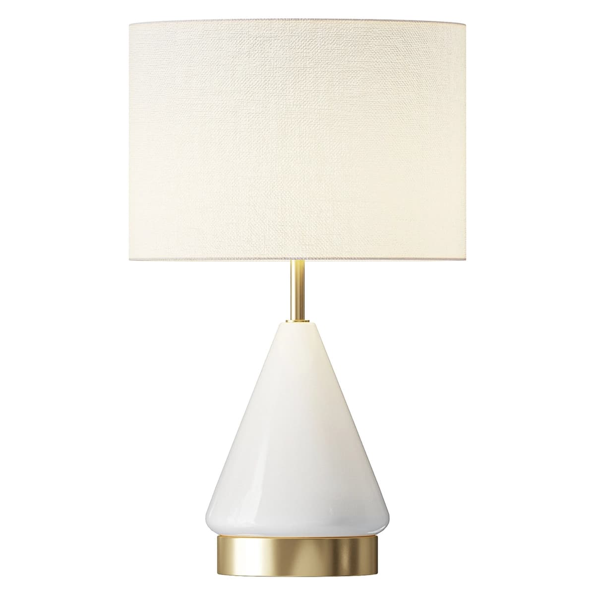 Metalized Glass USB Table Lamp