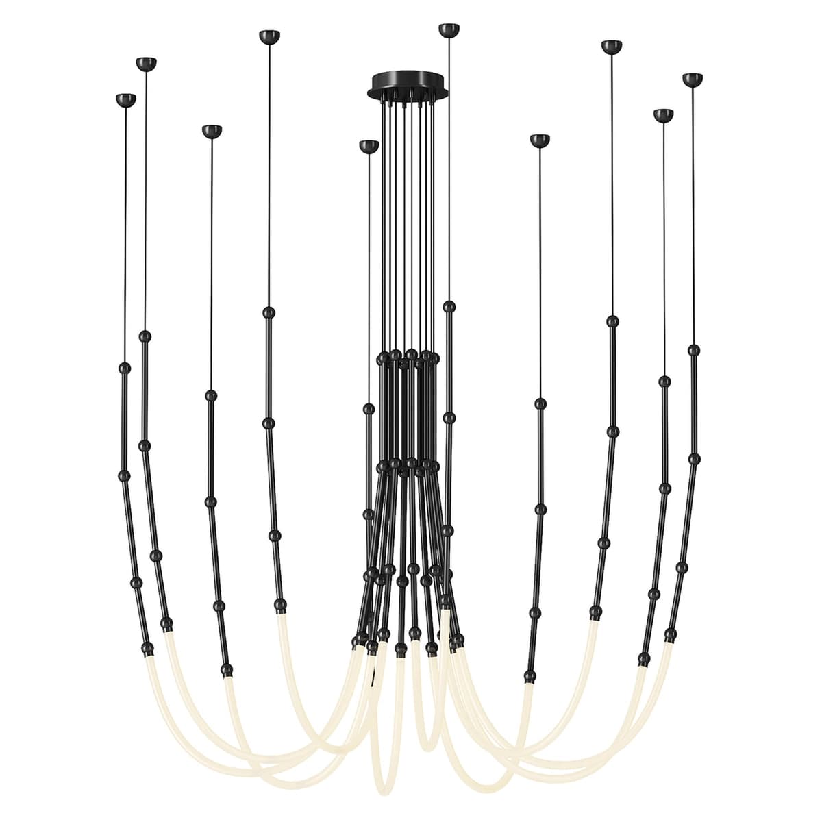 WOMO Bamboo Rope LED Chandelier