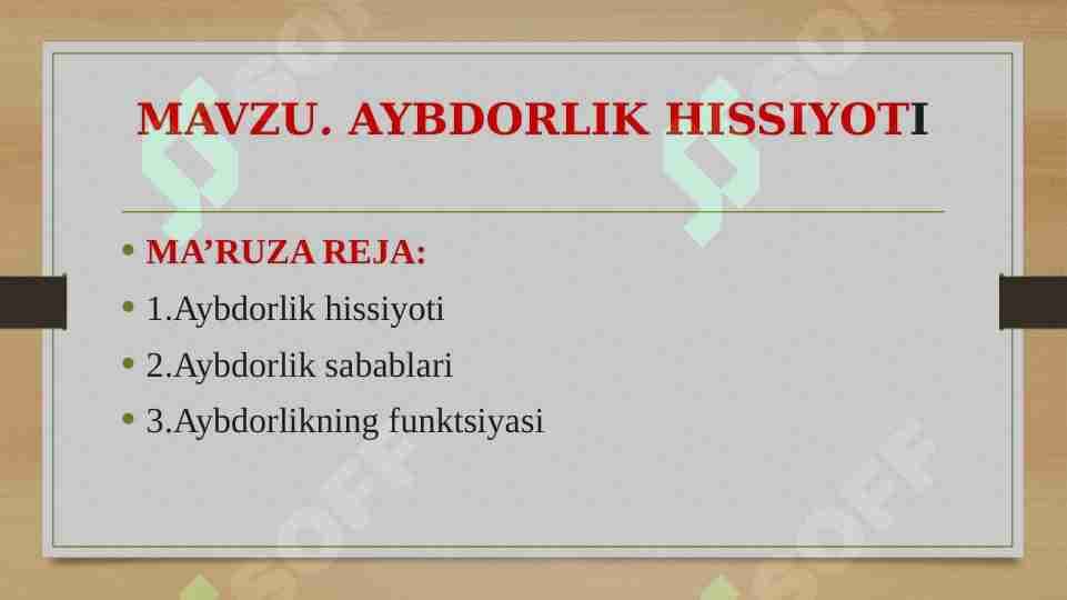 AYBDORLIK HISSIYOTI