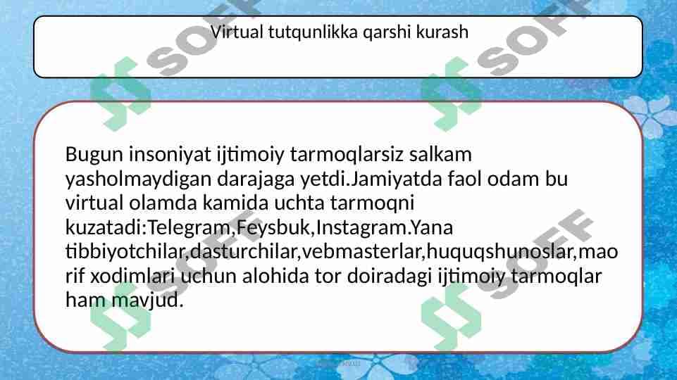 Virtual tutqunlikka qarshi kurash