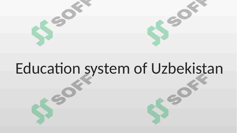 Education system of Uzbekistan