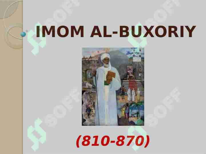 IMOM AL-BUXORIY