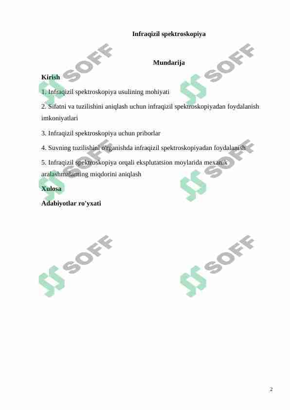 Infraqizil spektroskopiya