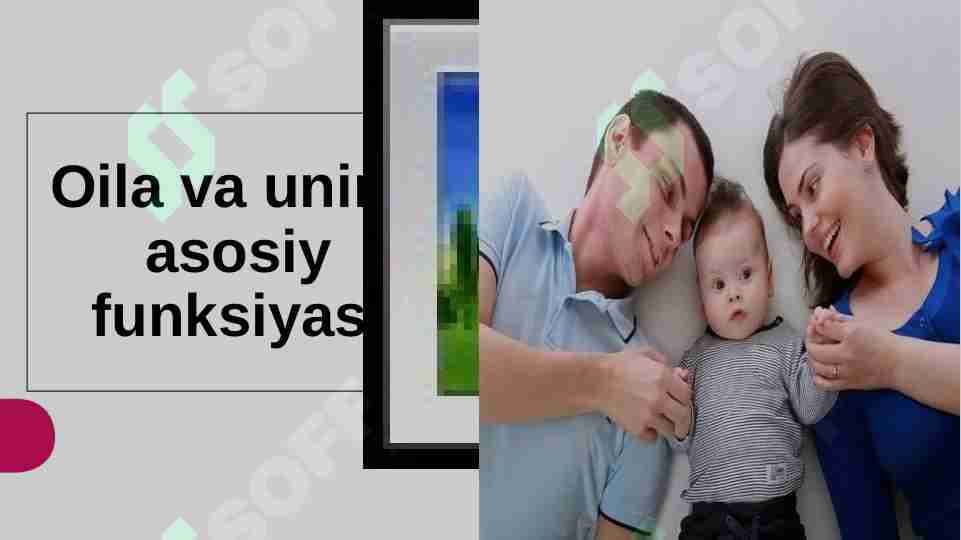 Oila va uning asosiy funksiyasi