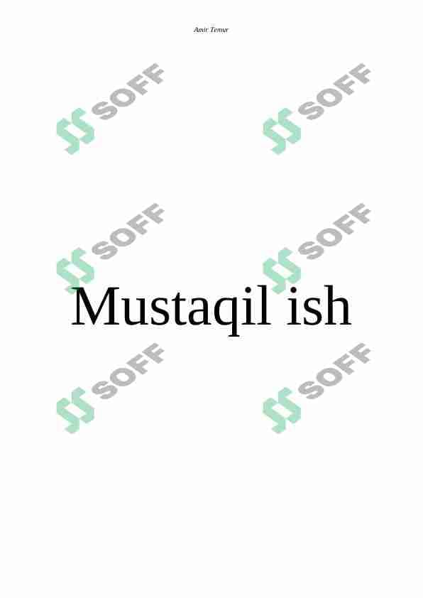 AMIR TIMUR haqida