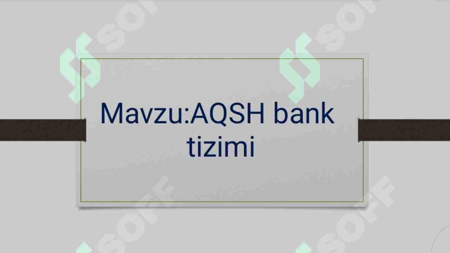 Aqsh bank tizimi