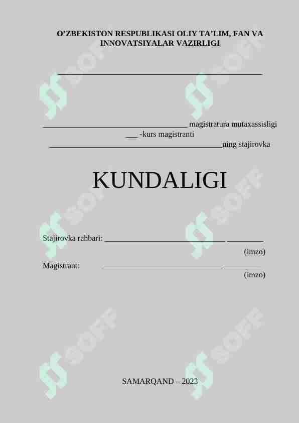 Amaliyot kundaligi
