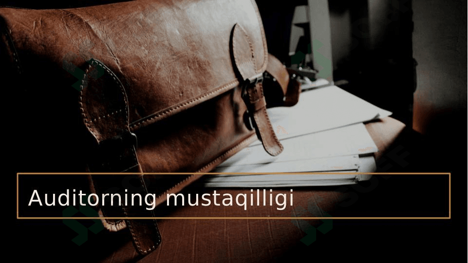 Auditorning mustaqilligi