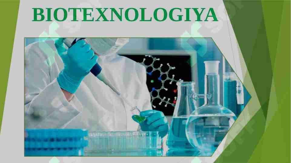 BIOTEXNOLOGIYA
