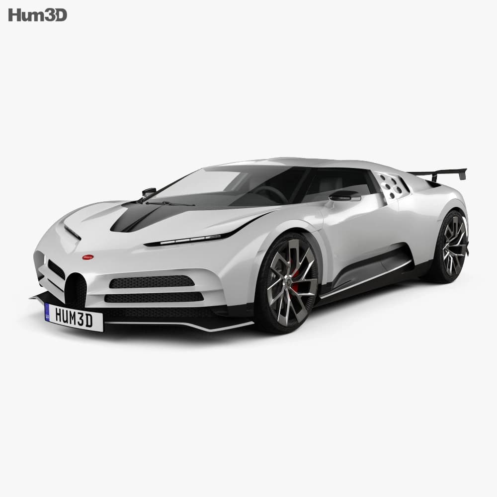 Bugatti Centodieci white  3D model
