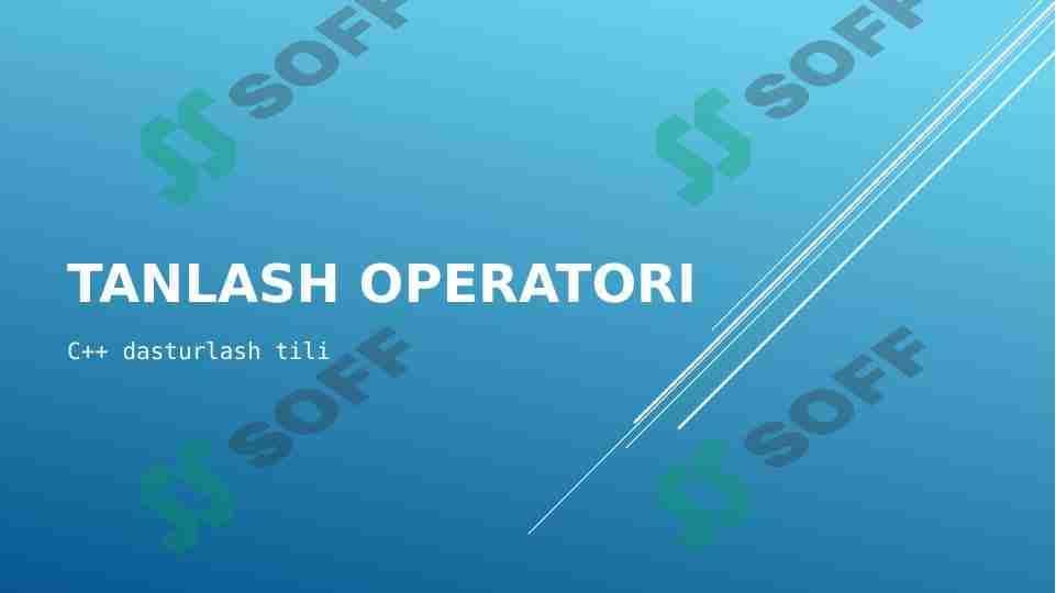 Switch Case: C++ dasturlash tili
