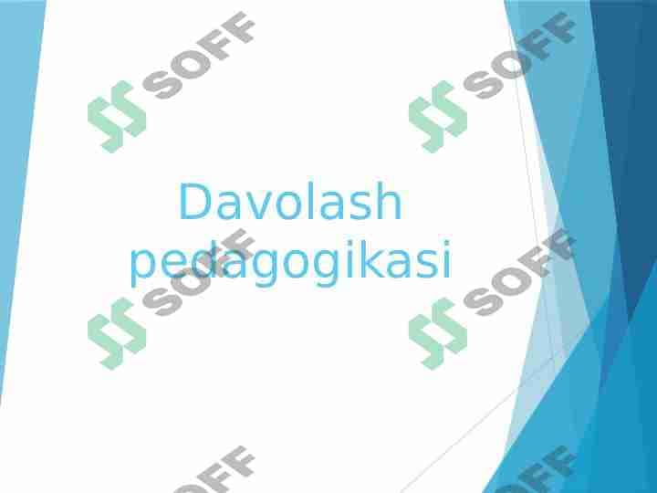 Davolash pedagogikasi