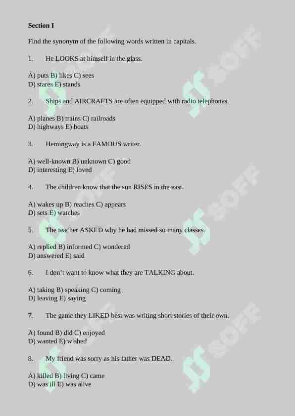 english 5000 test