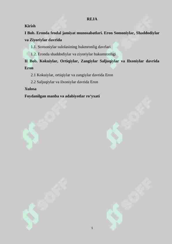 eron tarixi kurs ishi