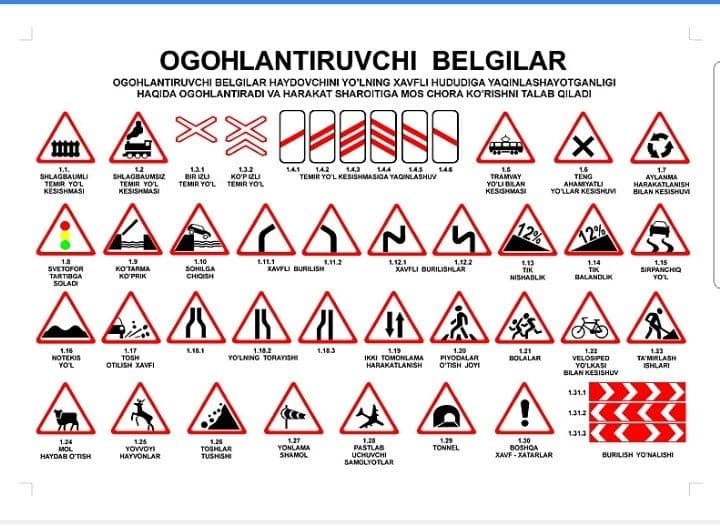 Yo'l belgilari
