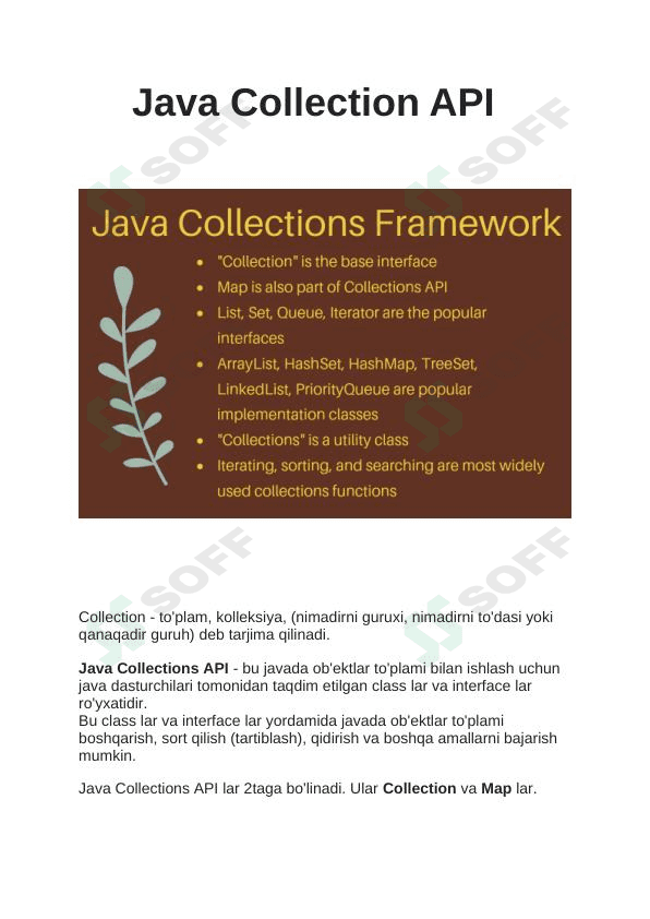 Java Collection API