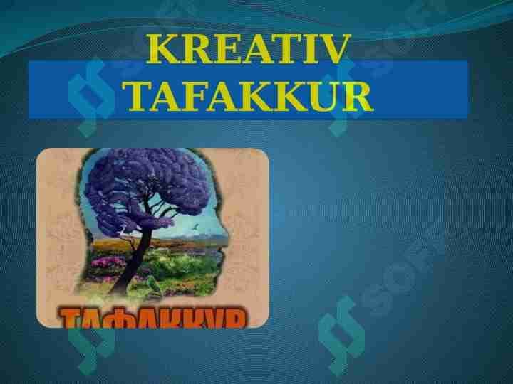 KREATIV TAFAKKUR