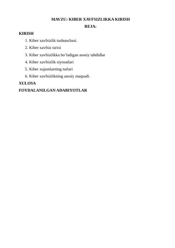 Keberxavfsizlik