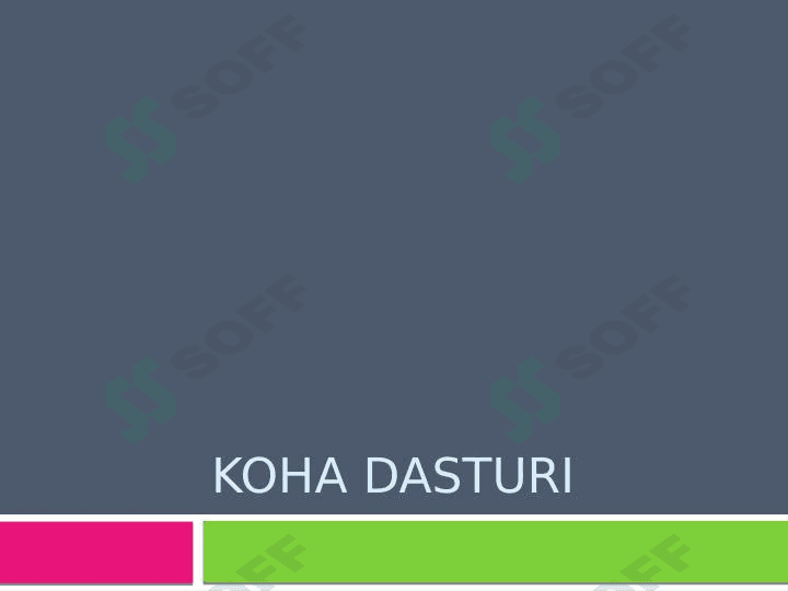 Koha dasturi
