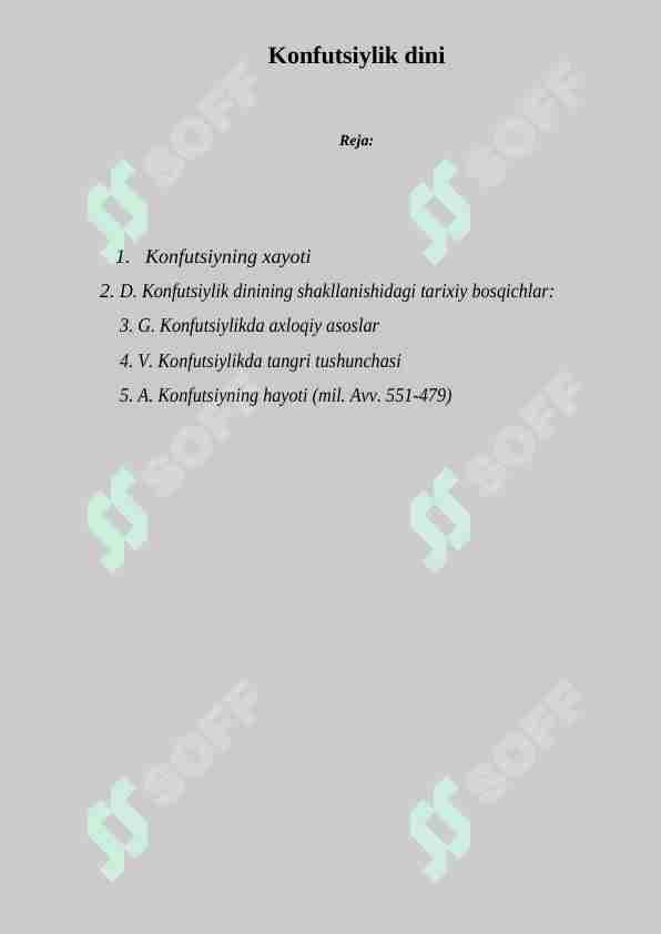 Konfutsiylik dini