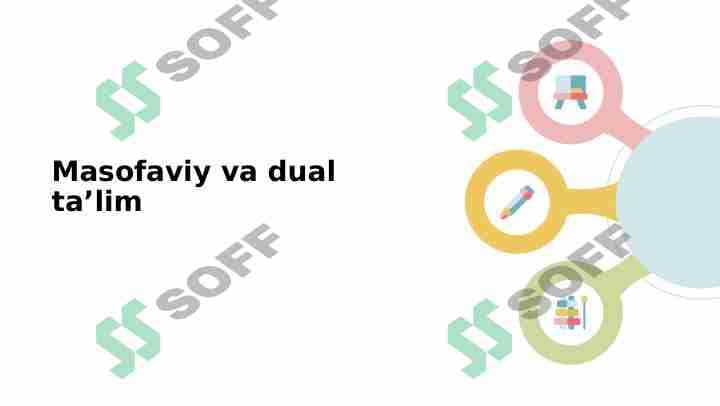 Masofaviy va dual taʼlim