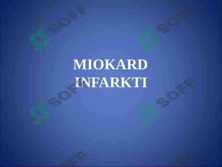 Miokard infarkti