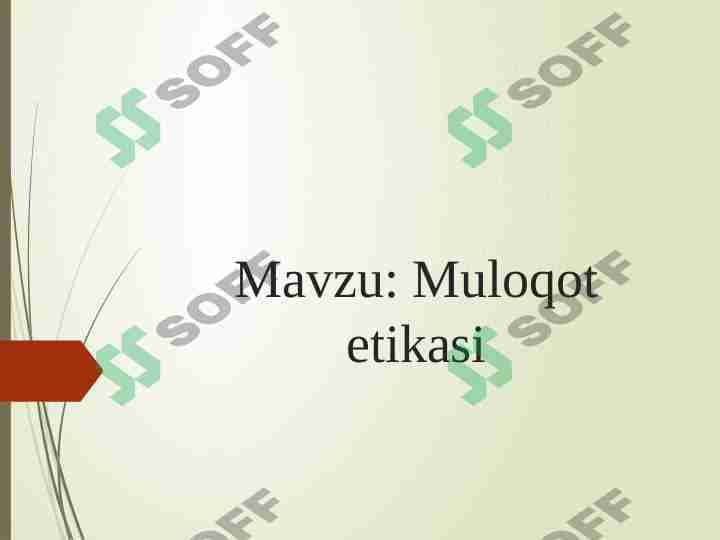 Muloqot etikasi