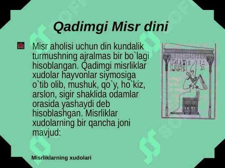 Qadimgi Misr dini