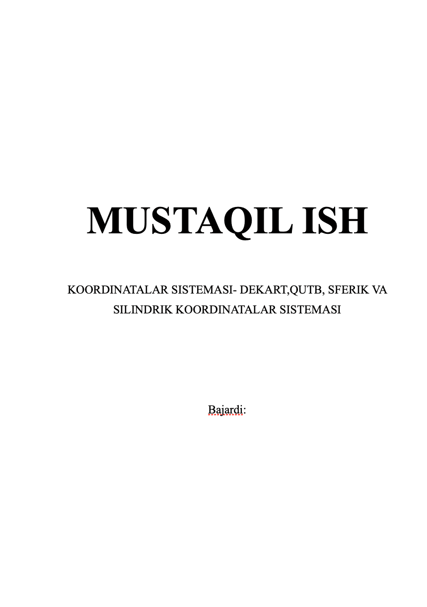 Koordinatalar sistemasi