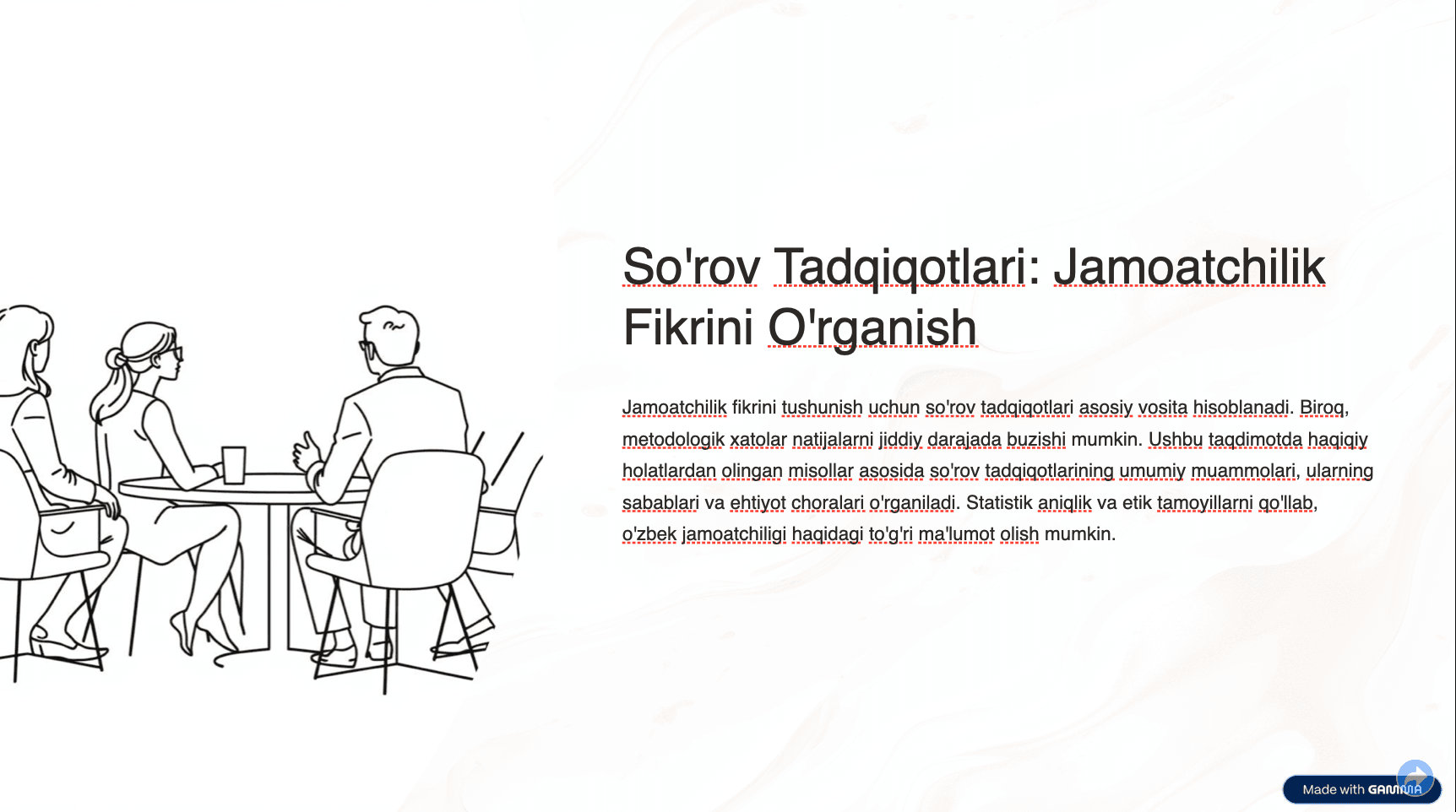So'rov Tadqiqotlari: Jamoatchilik Fikrini O'rganish