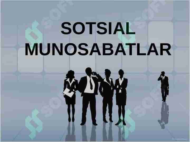 Sotsial munosabatlar