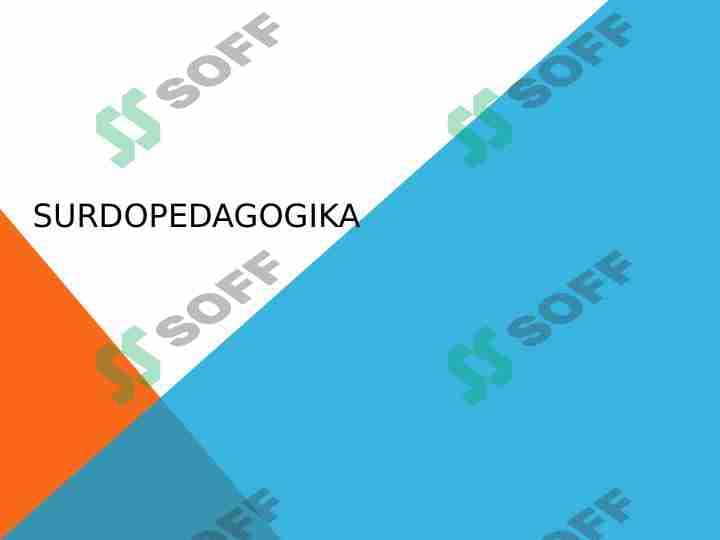 Surdopedagogika