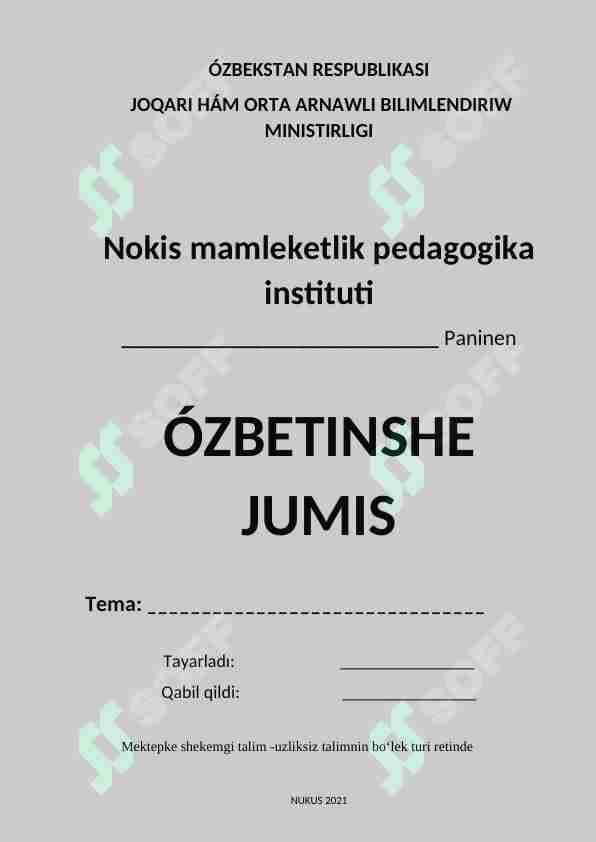 Mektepke shekemgi talim -uzliksiz talimnin boʻlek turi retinde
