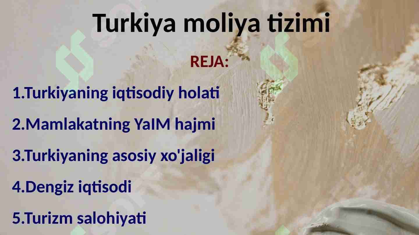 Turkiya moliya tizimi