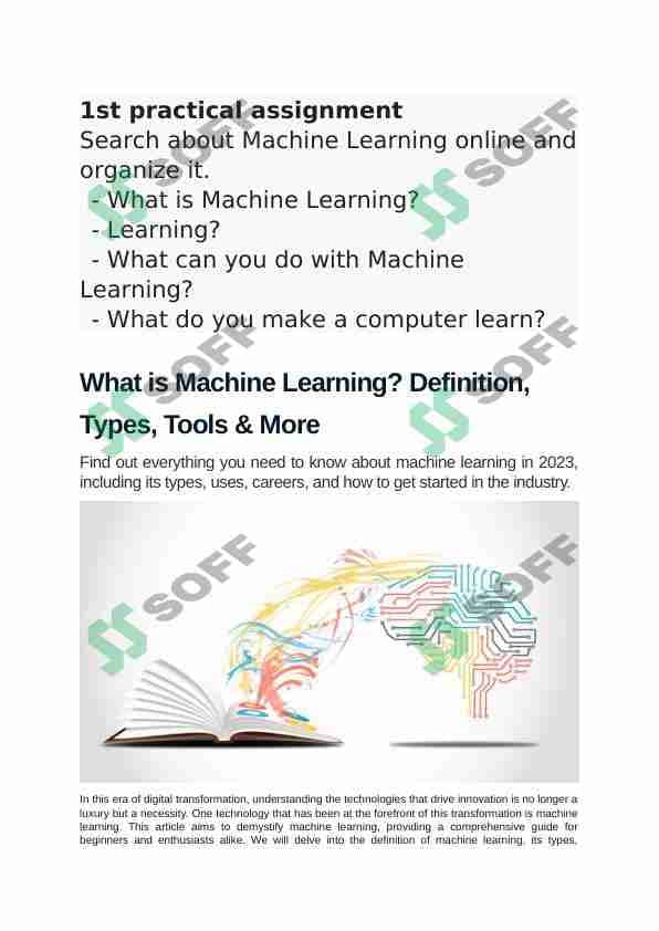 What is Machine Learning