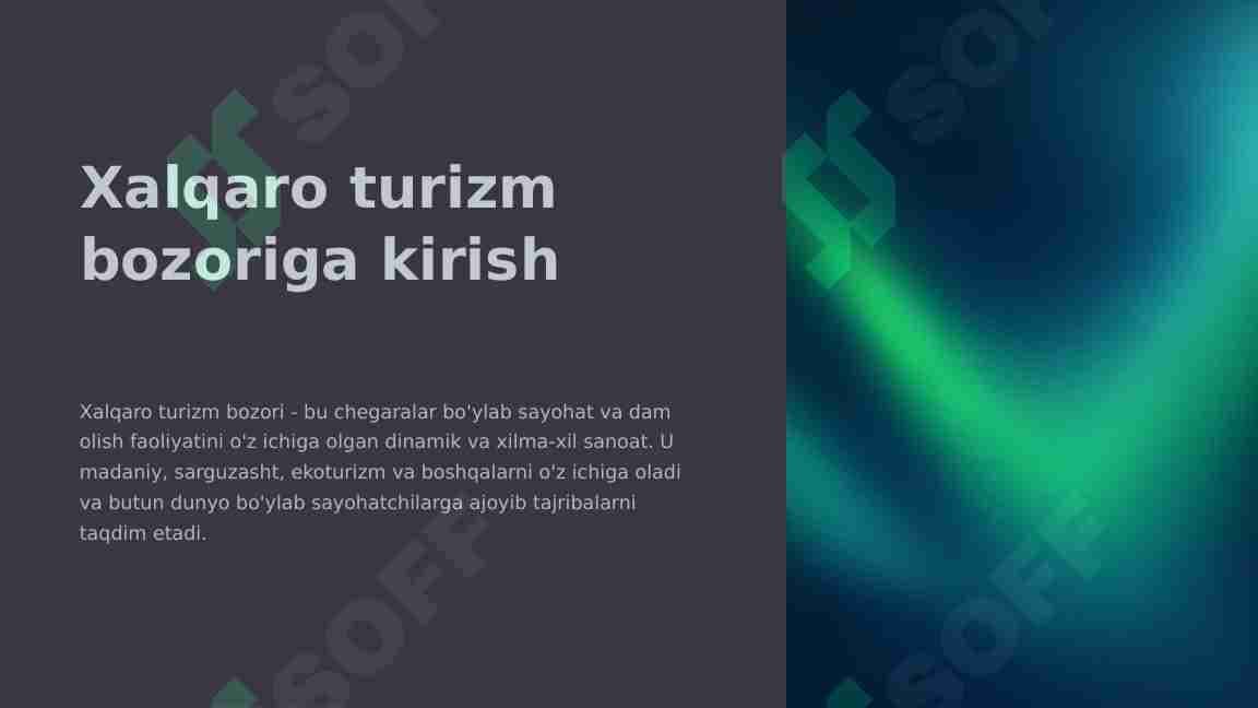 Xalqaro turizm bozori