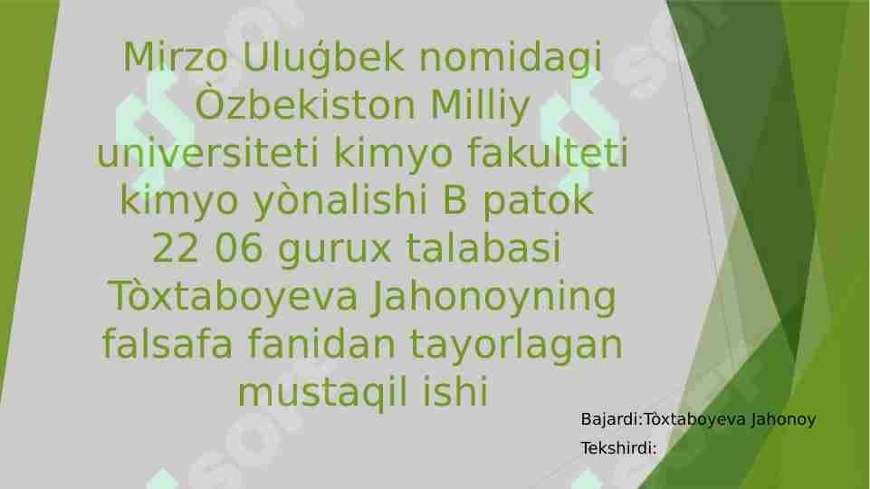 Yaxshilik va yomonlik