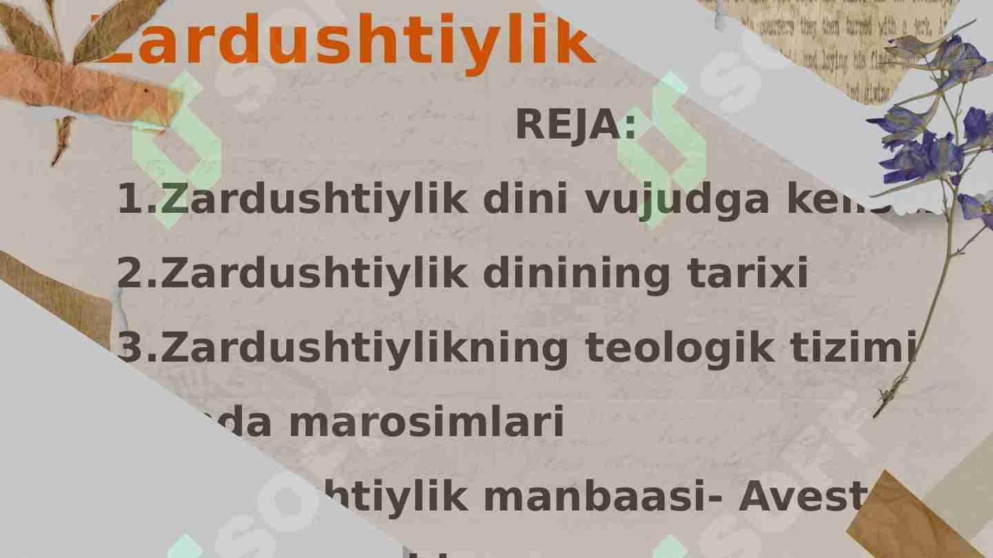 Zardushtiylik dini