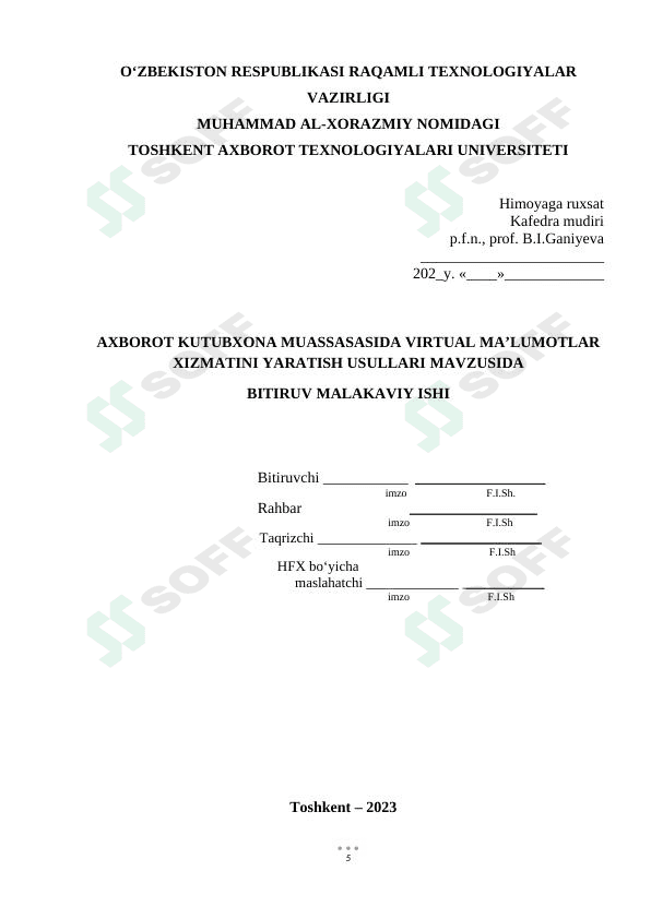AXBOROT-KUTUBXONA MUASSASASIDA VIRTUAL  MA’LUMOTLAR XIZMATINI YARATISH USULLARI