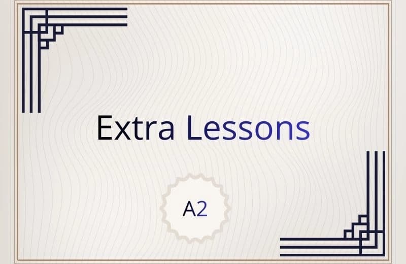 Extra lessons for A2 level