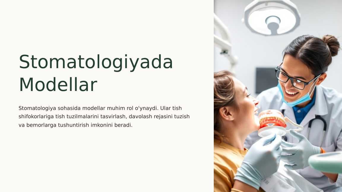Stomatologiyada Modellar