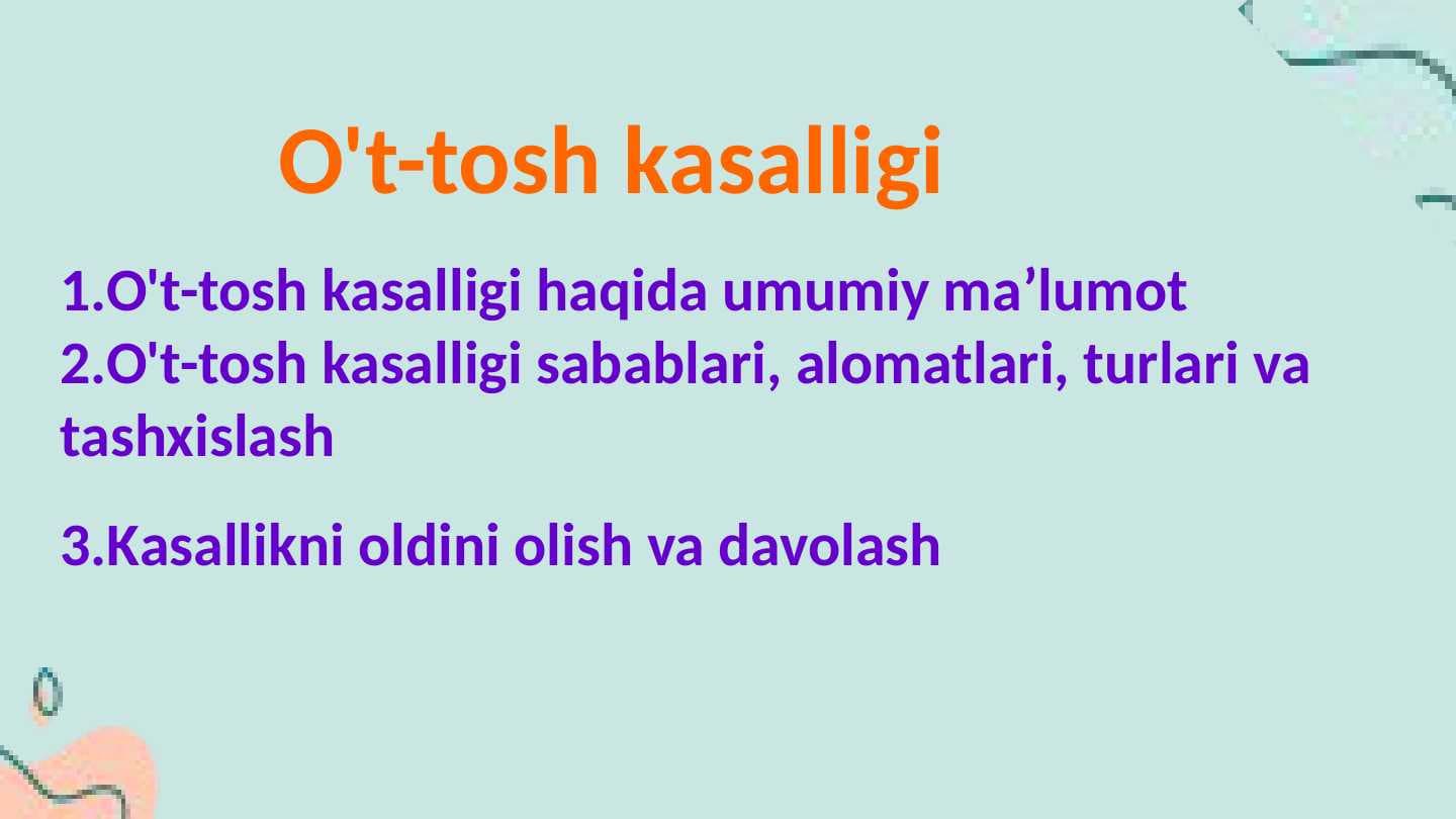 O't-tosh kasalligi