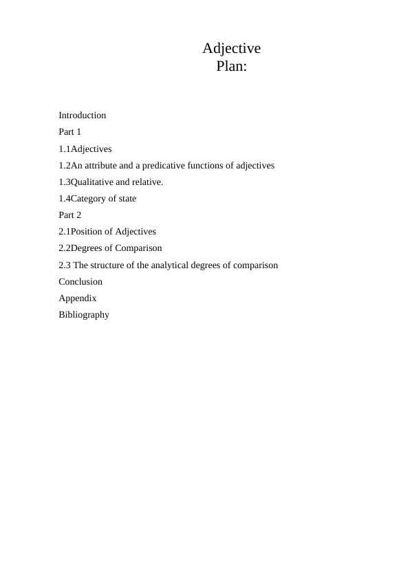Adjective