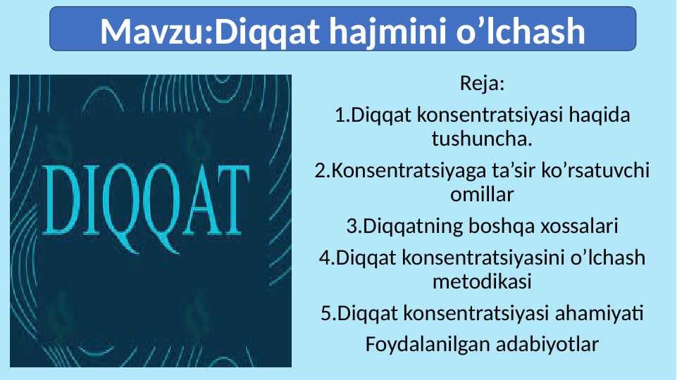 Diqqat hajmini o’lchash.pptx
