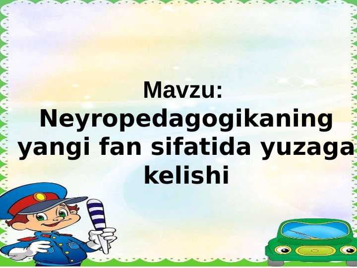 Neyro pedagogikaning yangi fan sifatida yuzaga kelishi