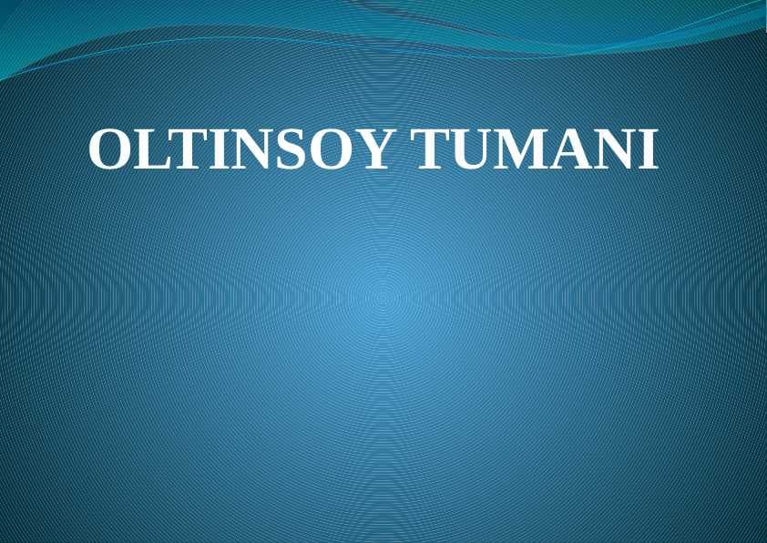 Oltinsoy tumani