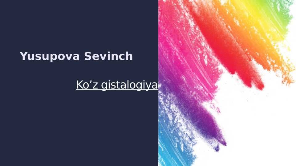 Ko'z gistalogiyasi