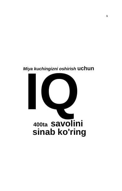 400ta IQ test