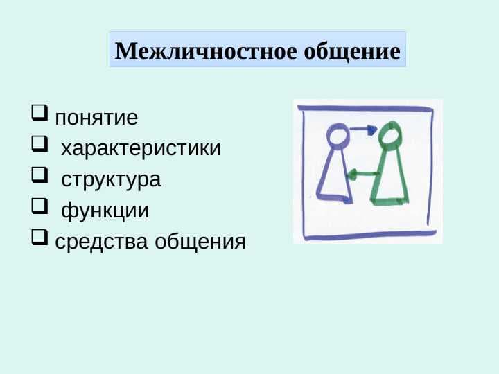Межличностное общение