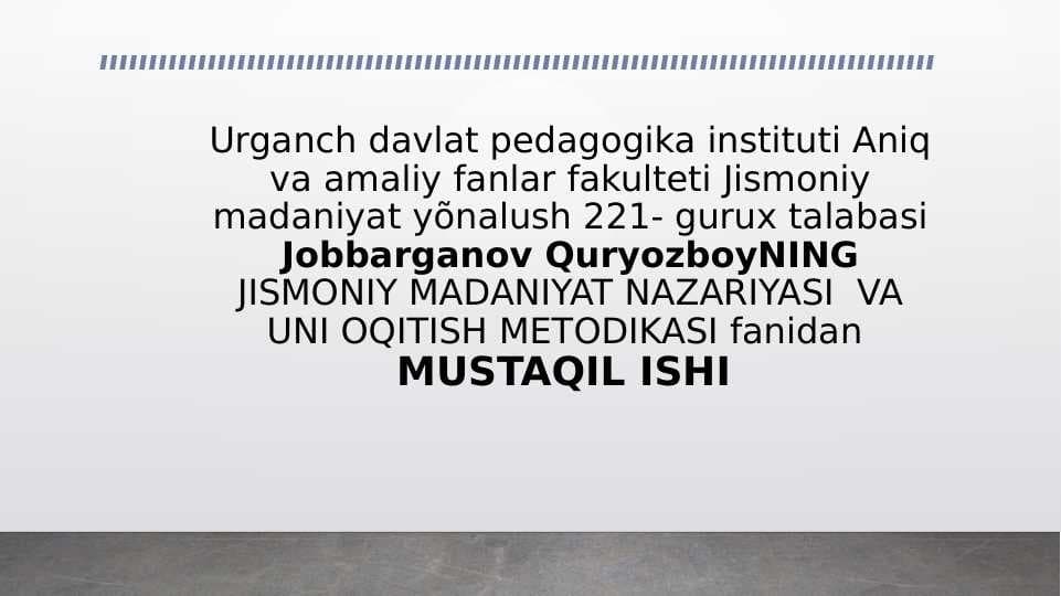 Harakat malakalarining tashkil etish qonuniyatlari